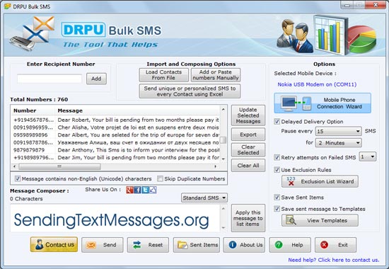 Windows 10 GSM Bulk Text Message Software full