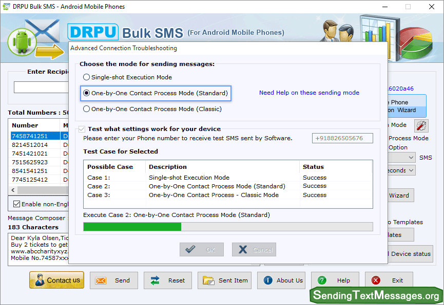 Bulk SMS Android SMS Sending Process