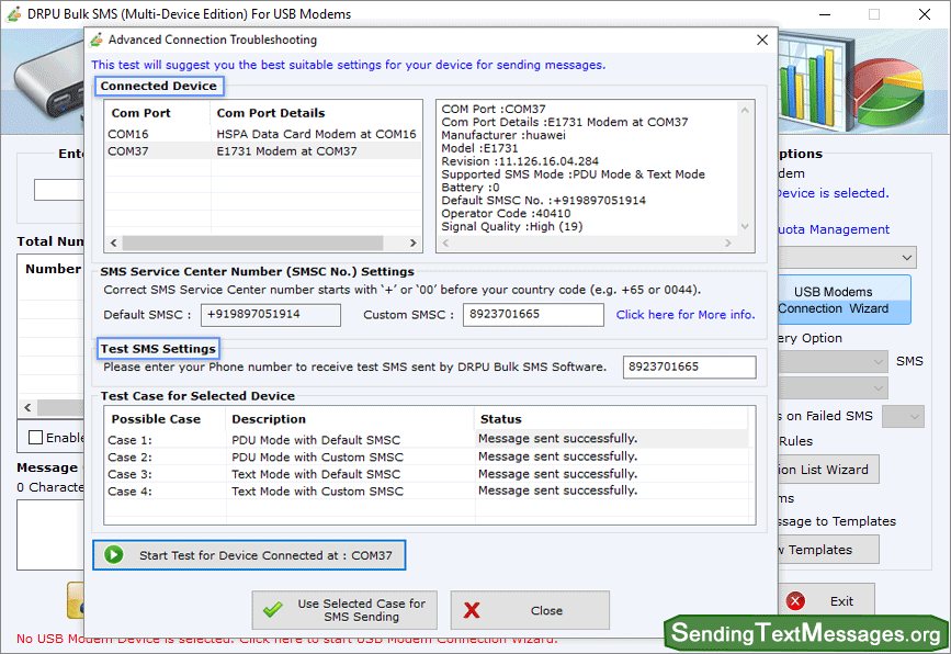 Bulk SMS Software - Multi USB Modem