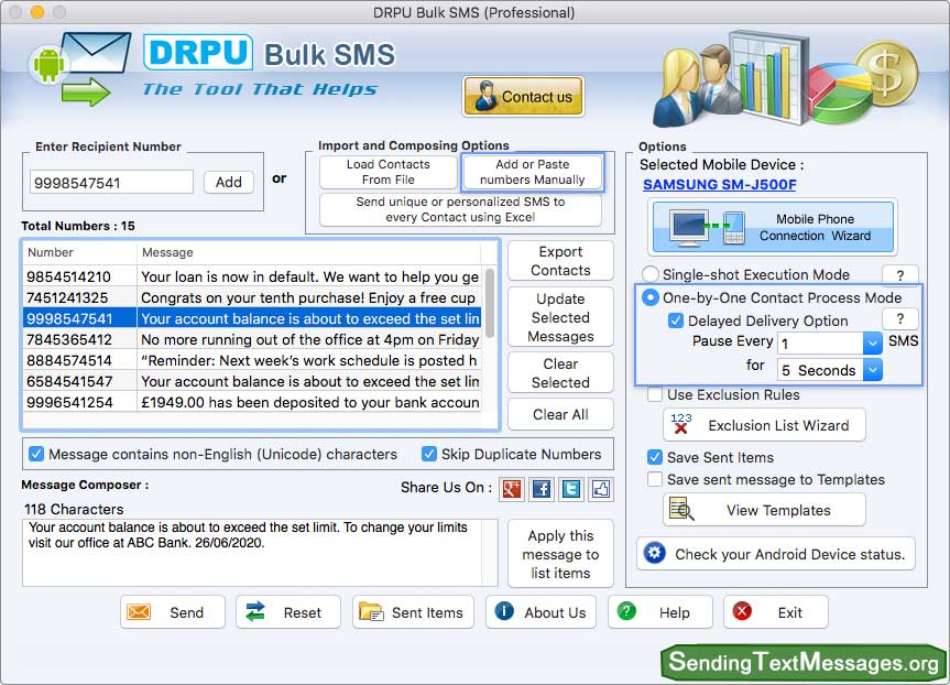 One-by-One Contact Process Mode